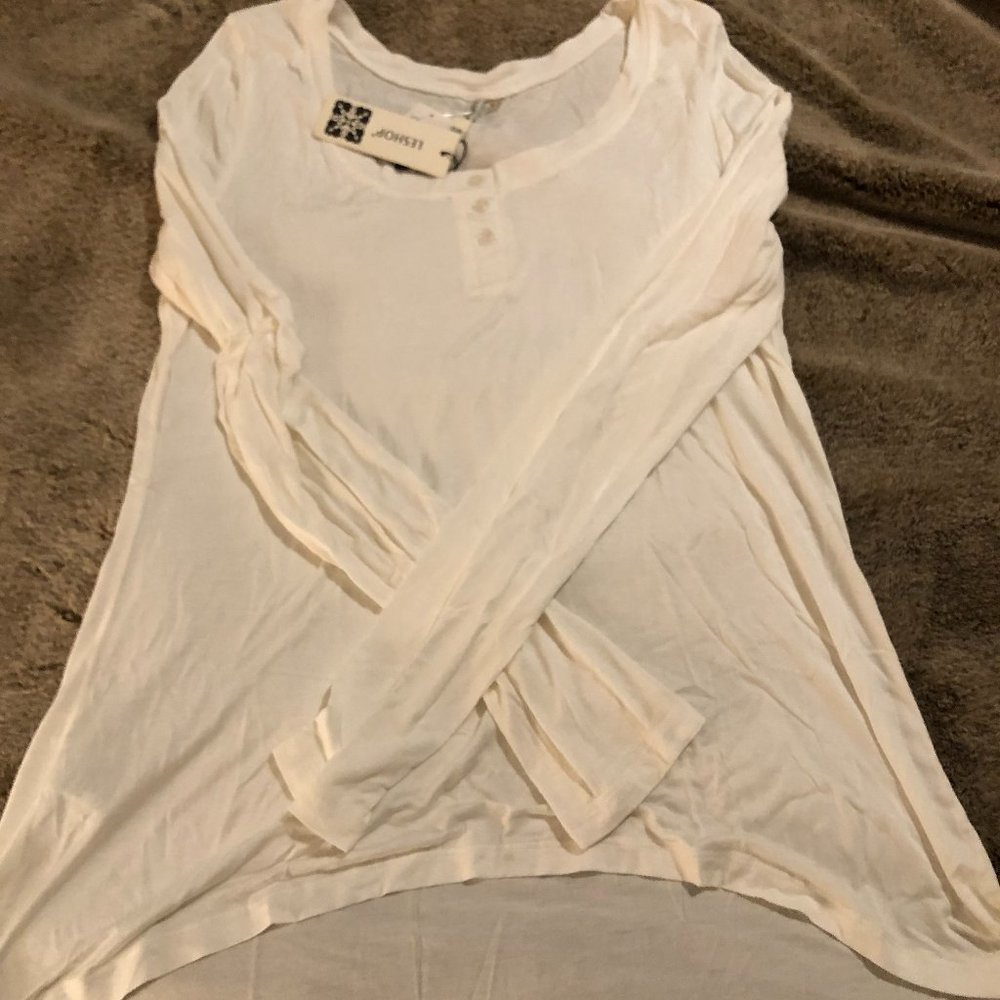 Leshop Long sleeve white shirt